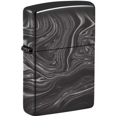Запальничка бензинова Zippo Marble Pattern Design чорний мармур (49812)
