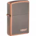 Запальничка бензинова Zippo Rustic Bronze Lasered Zippo Logo, мідний (49839 ZL)