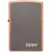 Запальничка бензинова Zippo Rustic Bronze Lasered Zippo Logo, мідний (49839 ZL)