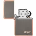 Запальничка бензинова Zippo Rustic Bronze Lasered Zippo Logo, мідний (49839 ZL)