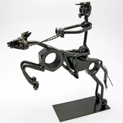 Фігурка техно-арт "Вершник" 22,5 х18х6 см, метал(DN19170)