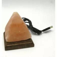 Соляна лампа USB із гімалайської солі "Піраміда" 10х9х9 см(DN26101)