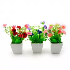 Квіти "Гвоздика" в керамічному горщику (16х7, х7 см) (DN27076)