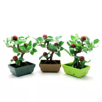 Бонсай Дерево з плодами (15х10х6 см) кераміка, пластик (DN27140)