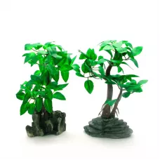 Бонсай Зелене дерево (19х12х10 см) пластик, полістоун (DN27180) Бонсай Зелене дерево (19х12х10 см) пластик, полістоун (DN27180)