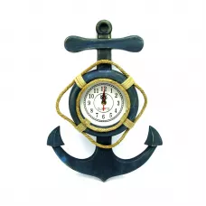 Настінний годинник "Якір" темно синій , дерево (45х32,5х4 см)(DN28419)