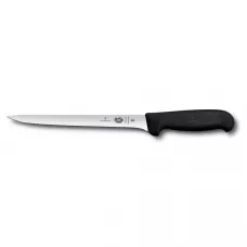 Кухонний ніж Victorinox Fibrox філейний для риби 200 мм Чорний (5.3763.20)