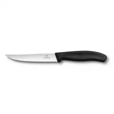 Кухонний ніж Victorinox SwissClassic Gourmet для стейку та піци 120 мм Чорний (6.7933.12)