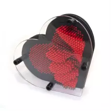 Пін-арт "Серце", гра релаксант для 3D-відбитків 15х13, 5х4, 5 см картонна коробка (DN29787)