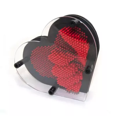 Пін-арт "Серце", гра релаксант для 3D-відбитків 15х13, 5х4, 5 см картонна коробка (DN29787)