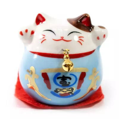 Кішка Манекі-неко керамічна блакитна 5х5х5 см (DN30831A) Кішка Манекі-неко керамічна блакитна 5х5х5 см (DN30831A)