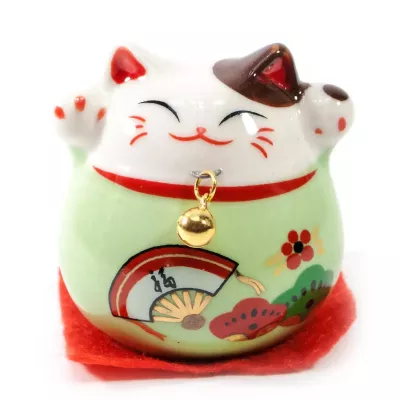 Кішка Манекі-неко керамічна зелена 5х5х5 см (DN30831B) Кішка Манекі-неко керамічна зелена 5х5х5 см (DN30831B)