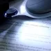 Ручна лупа для читання з підсвічуванням LED, збільшувальне скло дві лінзи 70 мм - Х3, 19 мм - Х45 (3 батареї ААА) (DN32850)
