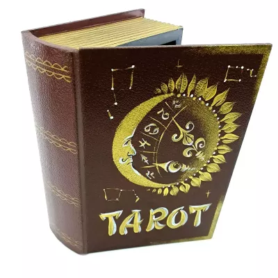 Футляр для зберігання гадальних карт "Таро" 19,5х14х6 см, дерево, коричнева (DN34851)