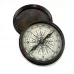 Компас бронзовий в шкіряному футлярі " Stanley London" Compass Antic Foldable 8,8х8,4х3,4 см (DN34867)