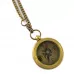 Компас кишеньковий бронзовий на ланцюжку Compass Round Locket d-3.3,h-1,1 см (DN34899)