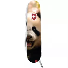 Складаний ніж Victorinox Fisherman Animal 91 мм 19 функцій Панда (1.4733.7_F1110pw)