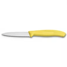 Кухонний ніж Victorinox SwissClassic для нарізки 80 мм серрейтор Жовтий (6.7636.L118)