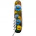 Складаний ніж Victorinox Spartan Ukraine 91 мм 13 функцій Золота пташка (1.3603.7_T3170pw)