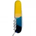 Складаний ніж Victorinox Camper Ukraine 91 мм 14 функцій Гірський пейзаж (1.3613.7_T3190pw)