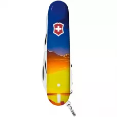 Складаний ніж Victorinox Climber Ukraine 91 мм 15 функцій Світанок (1.3703.7_T3220pw)
