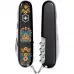 Складаний ніж Victorinox Huntsman Ukraine 91 мм 15 функцій Українські мотиви Чорний (1.3713.3_T1370u)