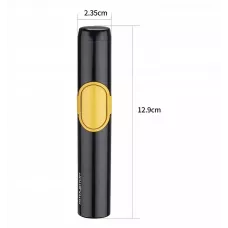 Запальничка висока 12,8 см газова 3 турбо Silver Match Copenhague чорно-жовта, подарункова коробка (40674354BLG)