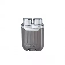 Газова запальничка турбо Silver Match Bucarest метал, регулювання полум'я, чорний лід, подарункова коробка (40674376DRI)