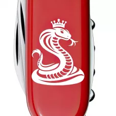 Складаний ніж 91 мм Victorinox SPARTAN ZODIAC 12 функцій Кобра з короною (1.3603.Z4330u)