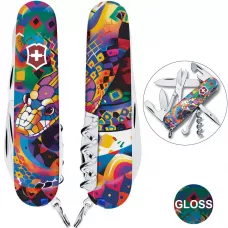 Складаний ніж 91мм Victorinox Climber Zodiac 14функцій червоний Яскрава змія (1.3703_Z4260pk)