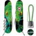 Складаний ніж 91мм Victorinox Huntsman Zodiac15 функцій чорний Зелена дерев'яна змія (1.3713.3_Z4310pk)