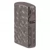 Запальничка армована бензинова ZIPPO Armor® Reverse Carve Zippo Design, чорний лід (46312)