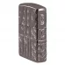 Запальничка армована бензинова ZIPPO Armor® Reverse Carve Zippo Design, чорний лід (46312)