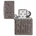 Запальничка армована бензинова ZIPPO Armor® Reverse Carve Zippo Design, чорний лід (46312)