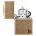 Запальничка армована бензинова ZIPPO Armor® Antique Brass Design Series Flame, латуний (46400)