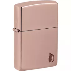 Запальничка армована бензинова ZIPPO High Polish Rose Gold Flame Design (46401)