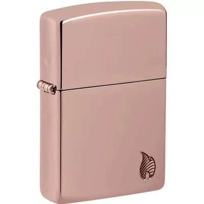 Запальничка армована бензинова ZIPPO High Polish Rose Gold Flame Design (46401)