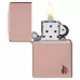Запальничка армована бензинова ZIPPO High Polish Rose Gold Flame Design (46401)