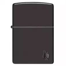 Запальничка армована бензинова Zippo Armor® High Polish Black Flame Design (46402)
