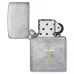 Запальничка бензинова Zippo Angel Aura Design Spiritual Cross Design, срібляста, матовий хром (46479)
