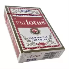 Гральні карти для покеру 54 шт "PHLLOTUS Club Special" 2 індекси, збільшений, червона сорочка (DN36010A)