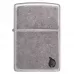Запальничка армована бензинова Zippo Armor® Antique Silver Plate Series Flame, сіра (46399)