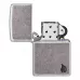 Запальничка армована бензинова Zippo Armor® Antique Silver Plate Series Flame, сіра (46399)