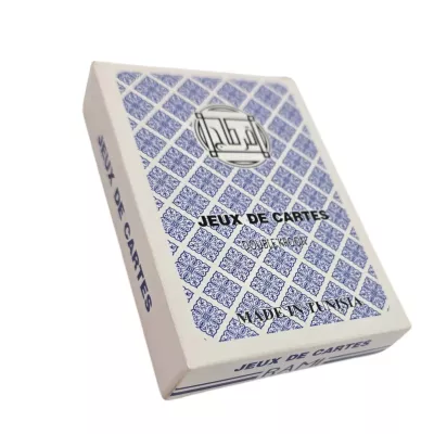 Карти гральні пластикові 56 шт "Jeux De Cartes RAMI" синя сорочка 4 індекси (DN36199A)