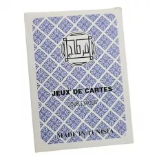 Карти гральні пластикові 56 шт "Jeux De Cartes RAMI" синя сорочка 4 індекси (DN36199A)