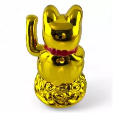 Кішка Манекі-неко махає лівою лапкою 16х10,8х10,4 см на батарейках (DN35245)