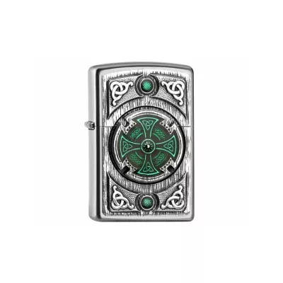 Запальничка бензинова "ZIPPO" Celtic Green Cross Emblem (2005167)