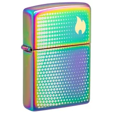 Запальничка бензинова Zippo Dots and Flame Design, хамелеон (46569)