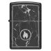 Запальничка бензинова Zippo Marble Flame Design , чорний лід (46571)