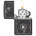Запальничка бензинова Zippo Marble Flame Design , чорний лід (46571)